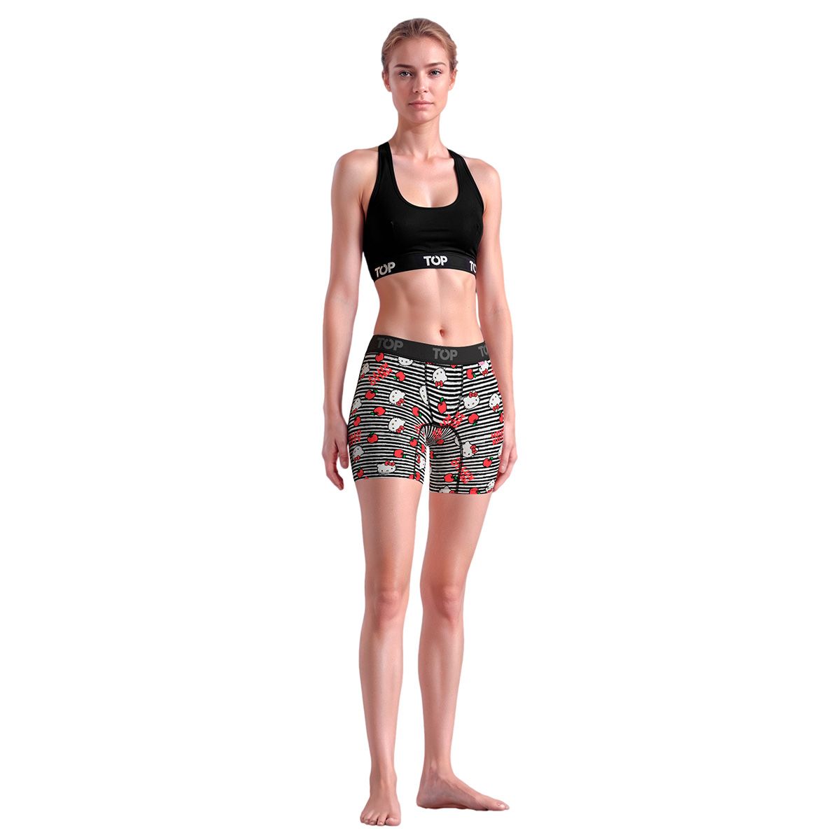 TOP - Bóxer Medio MUJER Algodón Pack 3 Hello Kitty C4 Top