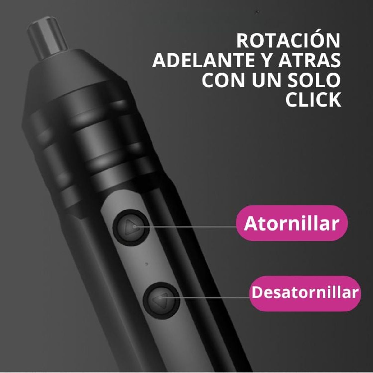 CRUSEC - Destornillador Recargable Portátil con Accesorios