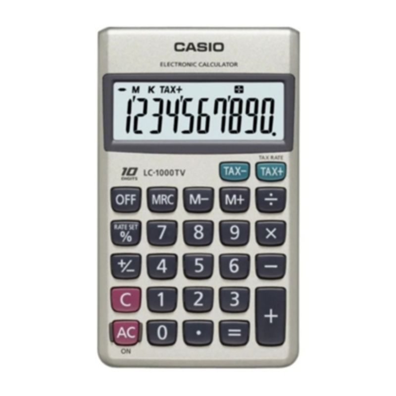 CASIO - Calculadora Lc-1000tv Gris Casio