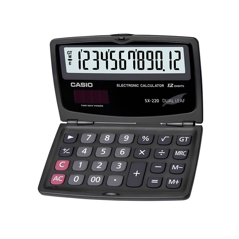 CASIO - Calculadora Sx-220 De Bolsillo