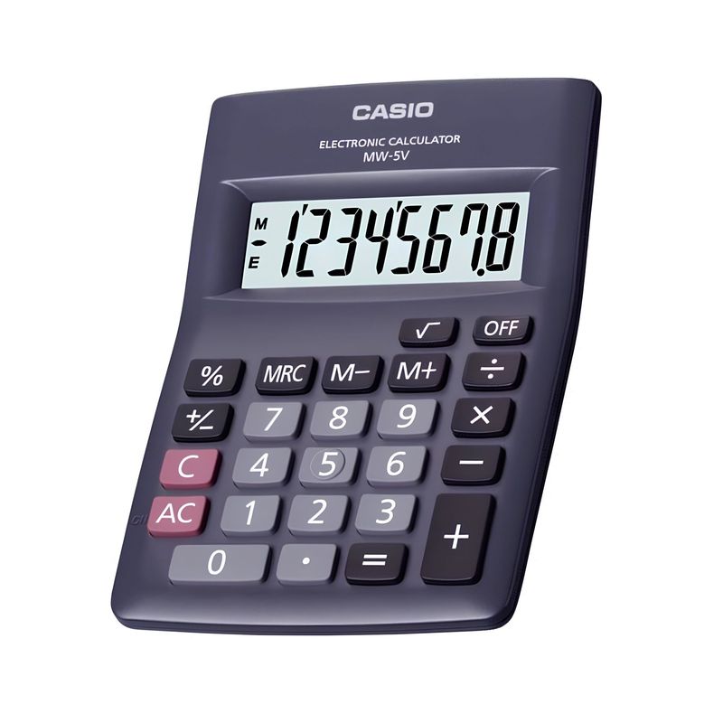 CASIO - Calculadora Mw-5v-Bk Escritorio