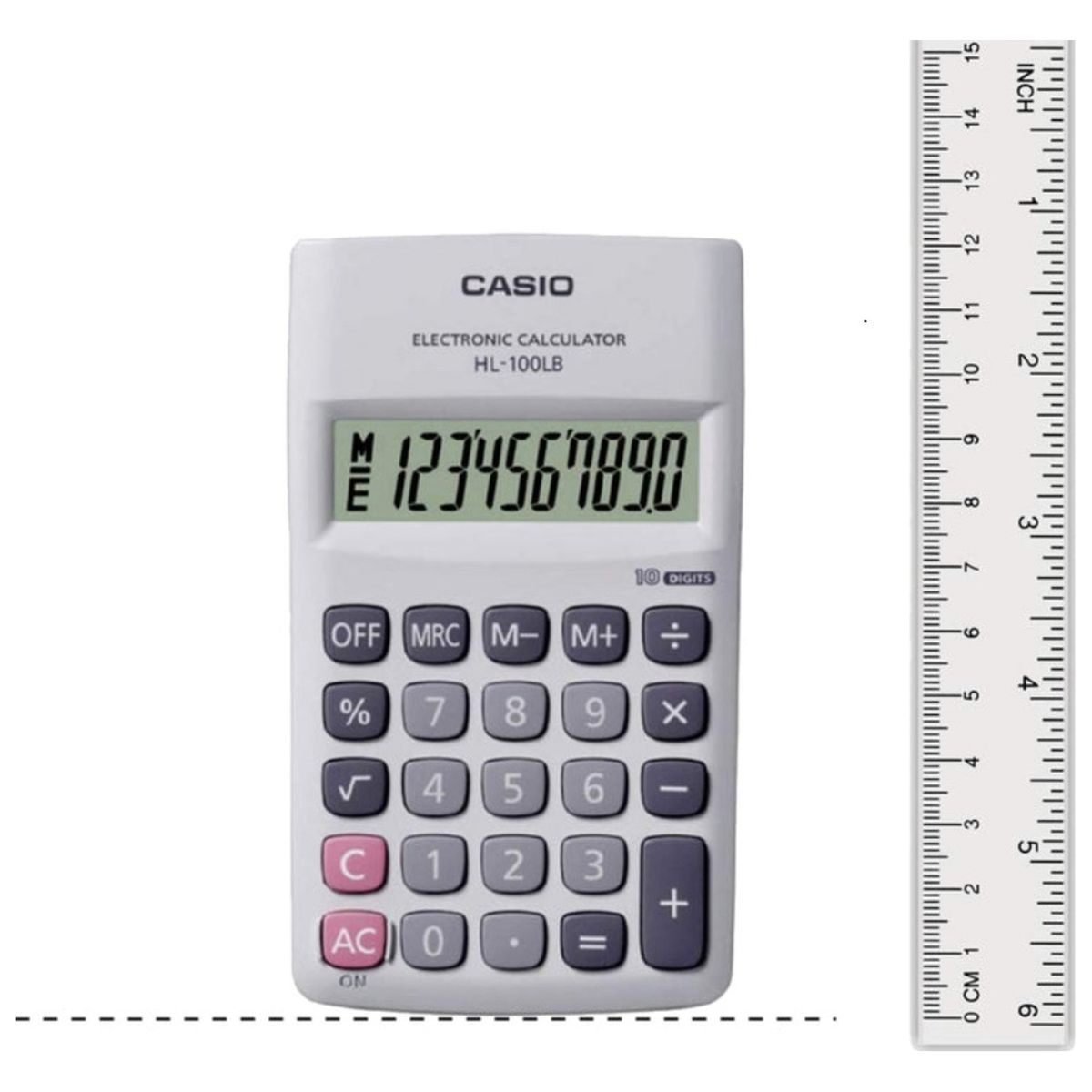 CASIO - Calculadora Hl-100lb De Bolsillo