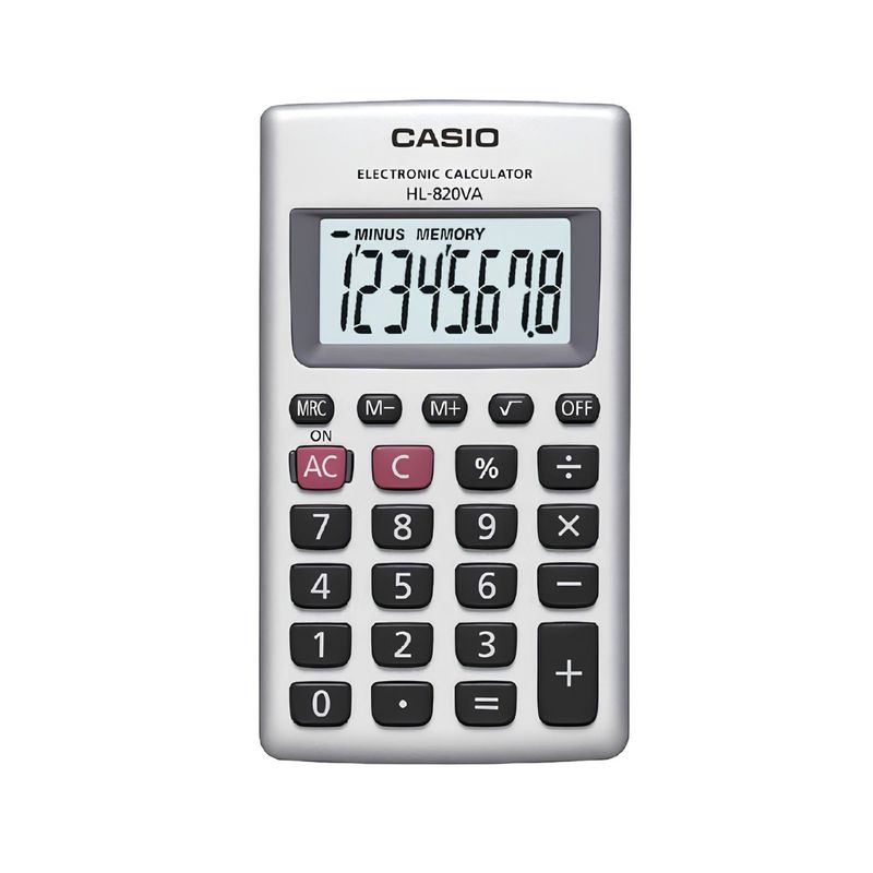 CASIO - Calculadora Hl-820va De Bolsillo