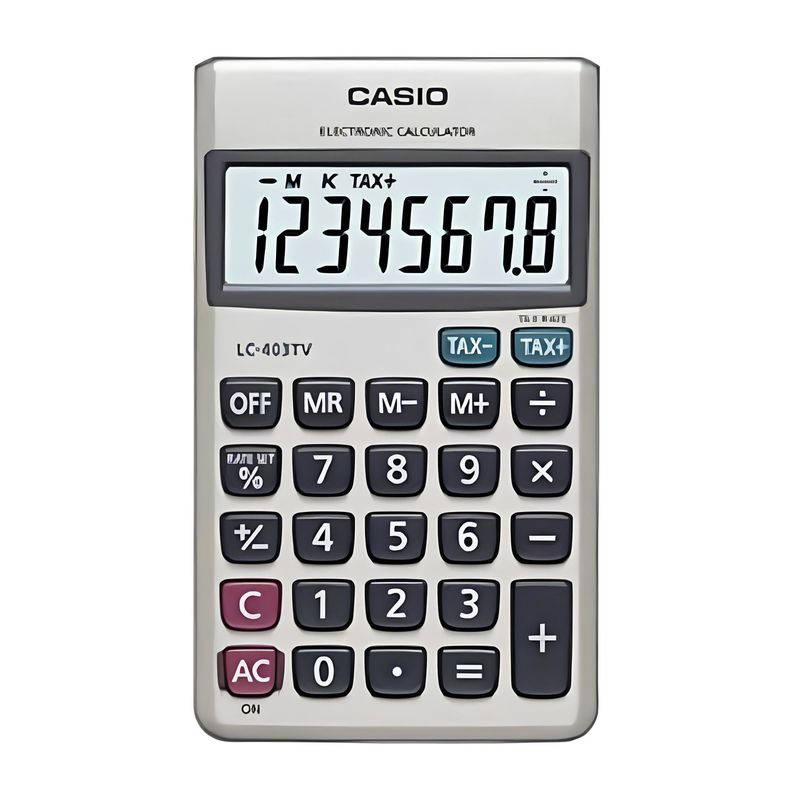 CASIO - Calculadora Lc-403tv De Bolsillo