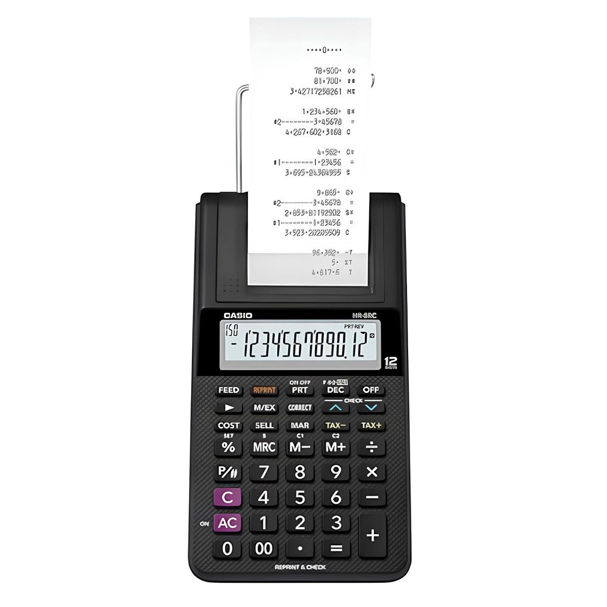 CASIO - Calculadora Hr-8rc-Bk Con Impresora