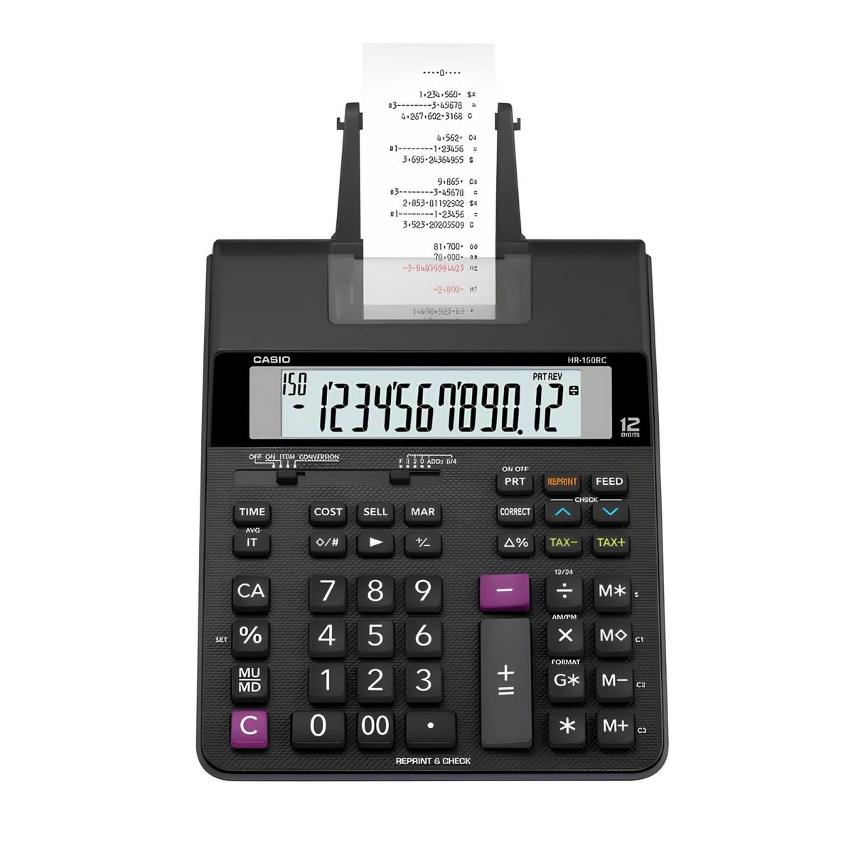 CASIO - Calculadora Hr-100rc-Bk Con Impresora