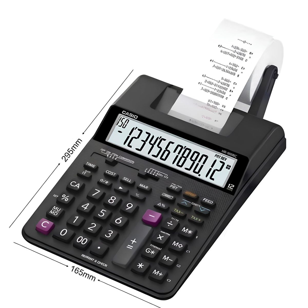 CASIO - Calculadora Hr-100rc-Bk Con Impresora
