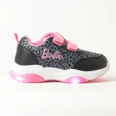 BARBIE - Zapatilla Con Luces Niña Animal Print Negro