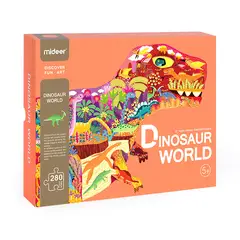 MIDEER - Puzzle El Mundo de los Dinosaurios- - Rompecabezas