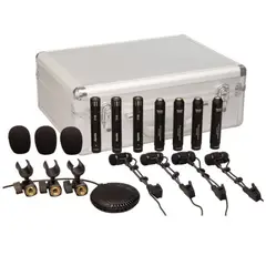 SUPERLUX - Pack De 8 Microfonos De Condensador Para Bateria DRK681