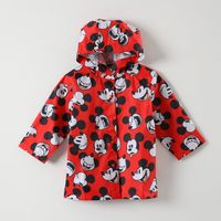 Chaqueta Impermeable Mickey Mouse con Capucha - Niños 3-8 Años