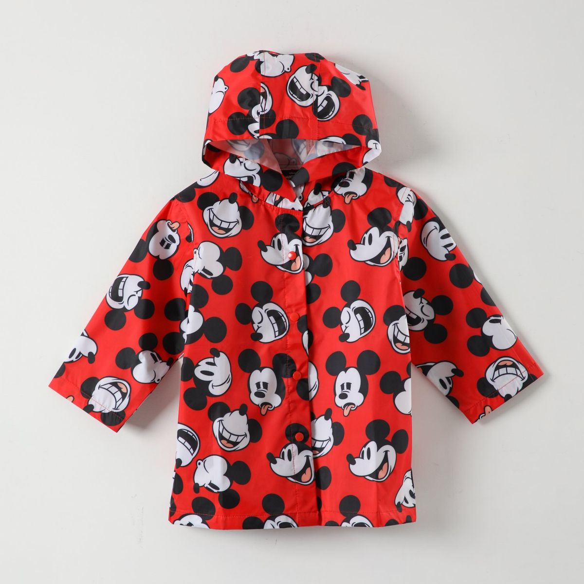 DISNEY - Chaqueta Impermeable Disney Mickey Mouse con Capucha - Niños 3-8 Años