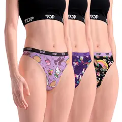 TOP - Colaless Algodón con Elástico Pack 3 Hello Kitty C2