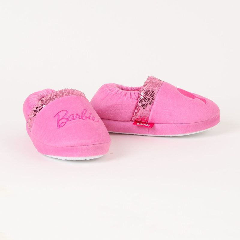 BARBIE - Pantufla Niña Lentejuelas Rosado Barbie
