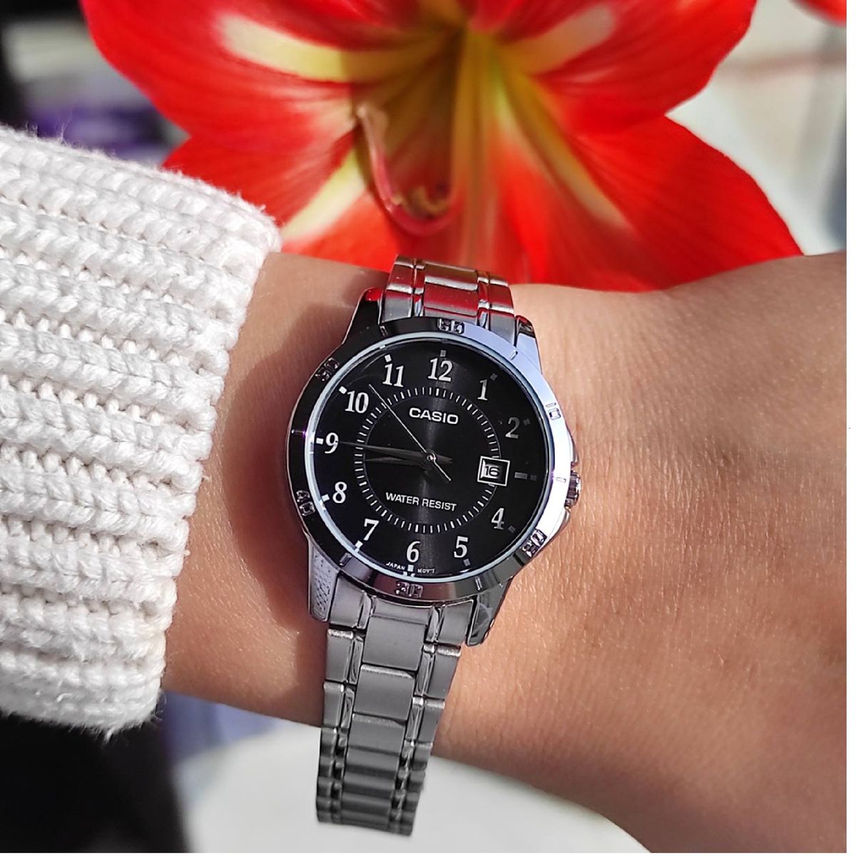 CASIO - Reloj Ltp-V004d-1b Mujer Analogo Metal