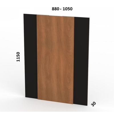 Imagen 2 del producto Respaldo Ámbar 1 plaza Canela- Negro