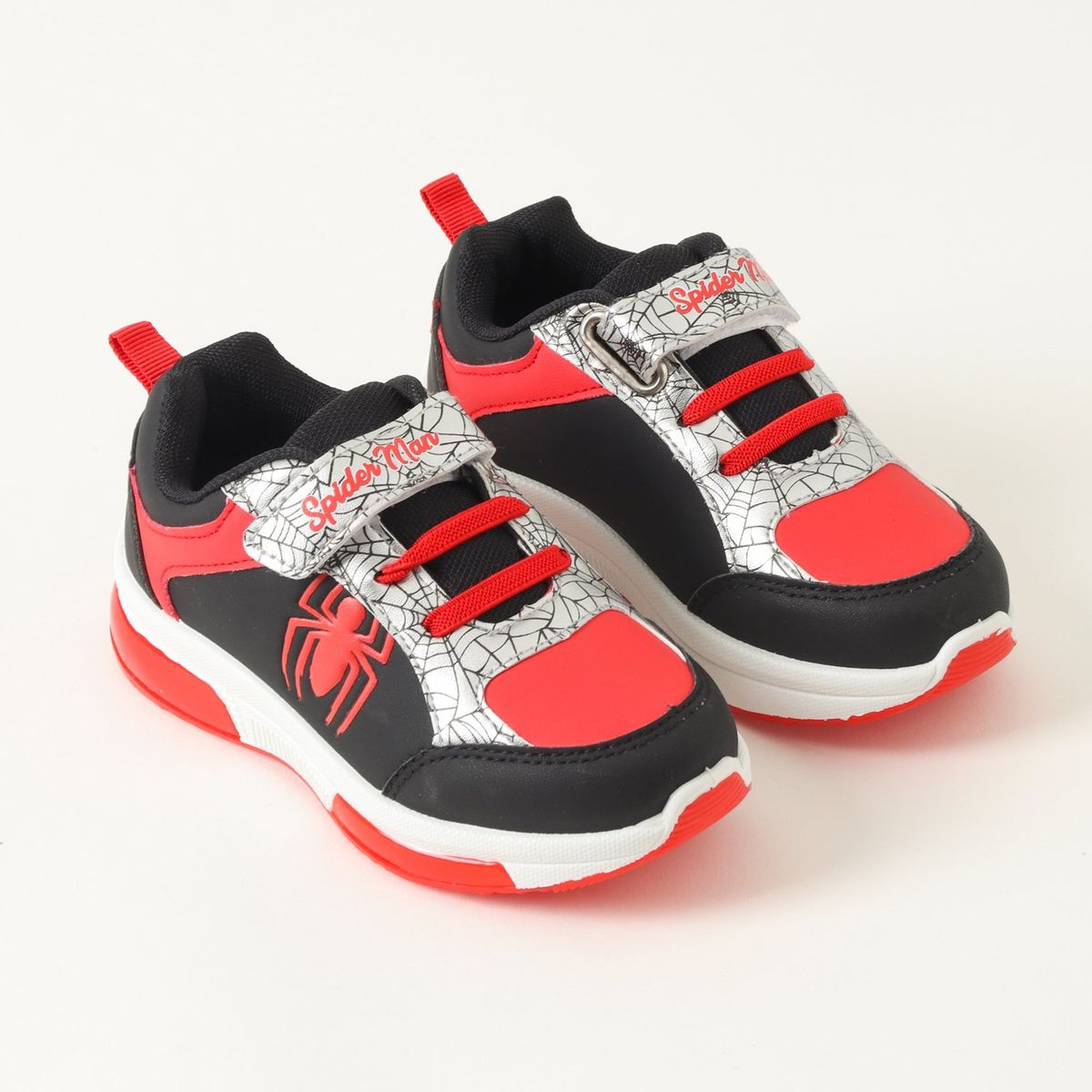 MARVEL - Zapatillas Con Luces Niño Spiderman Spider Negro Marvel