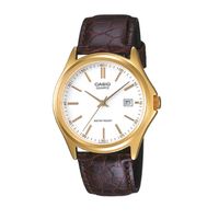 Reloj Mtp-1183q-7a Hombre Analogo Cuero