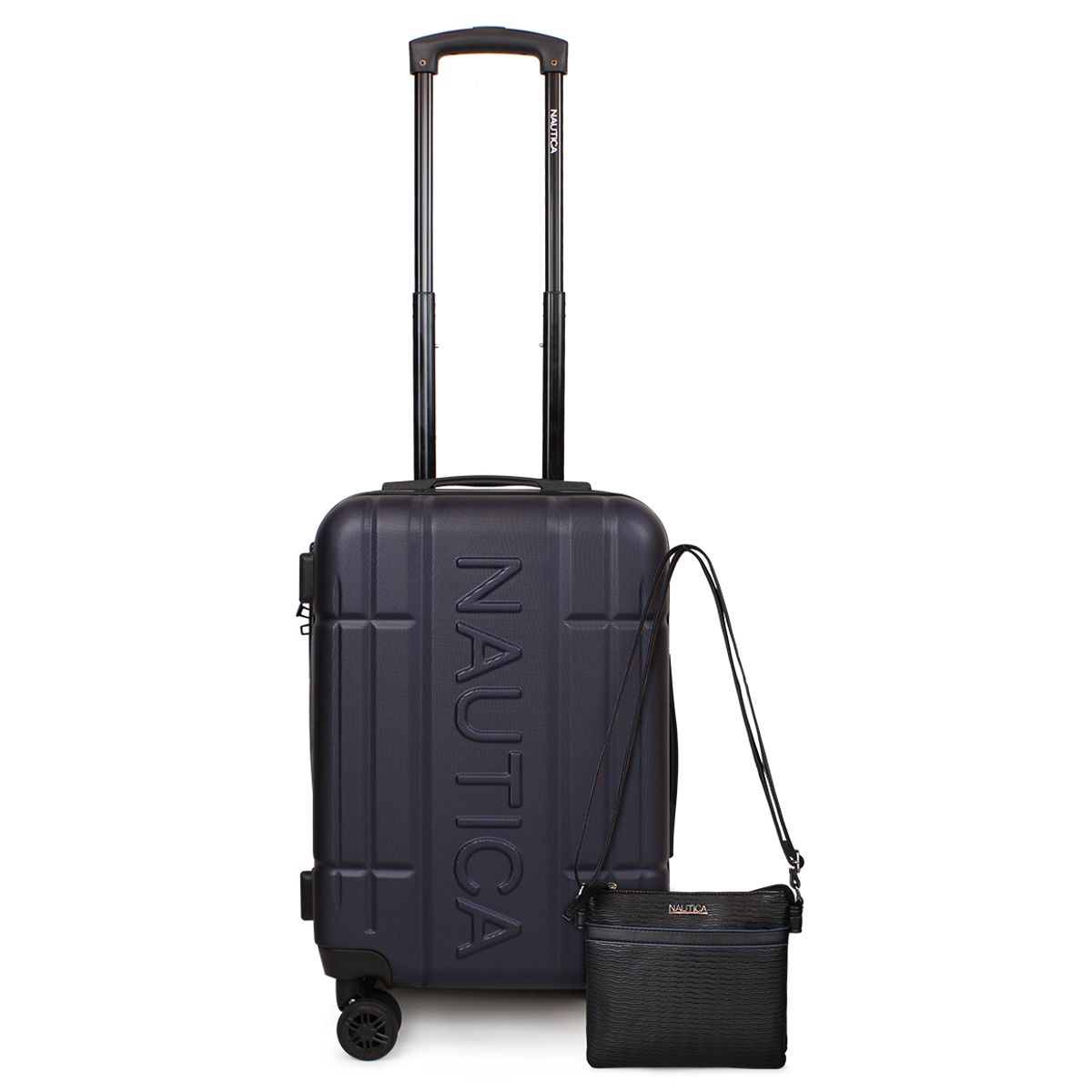 NAUTICA - Pack Nautica Maleta cabina Amsterdam azul + Crossbody Leeway