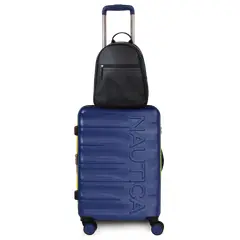 NAUTICA - Pack Maleta cabina Ibiza azul 10kg + Mochila Malik