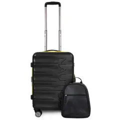 NAUTICA - Pack Maleta cabina Ibiza negra 10kg + Mochila Malik
