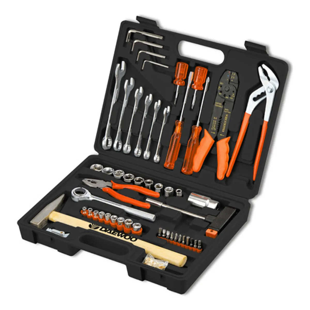 DAEWOO - Kit Herramientas Daewoo Dahts100 100 Pzs Maletín Negro