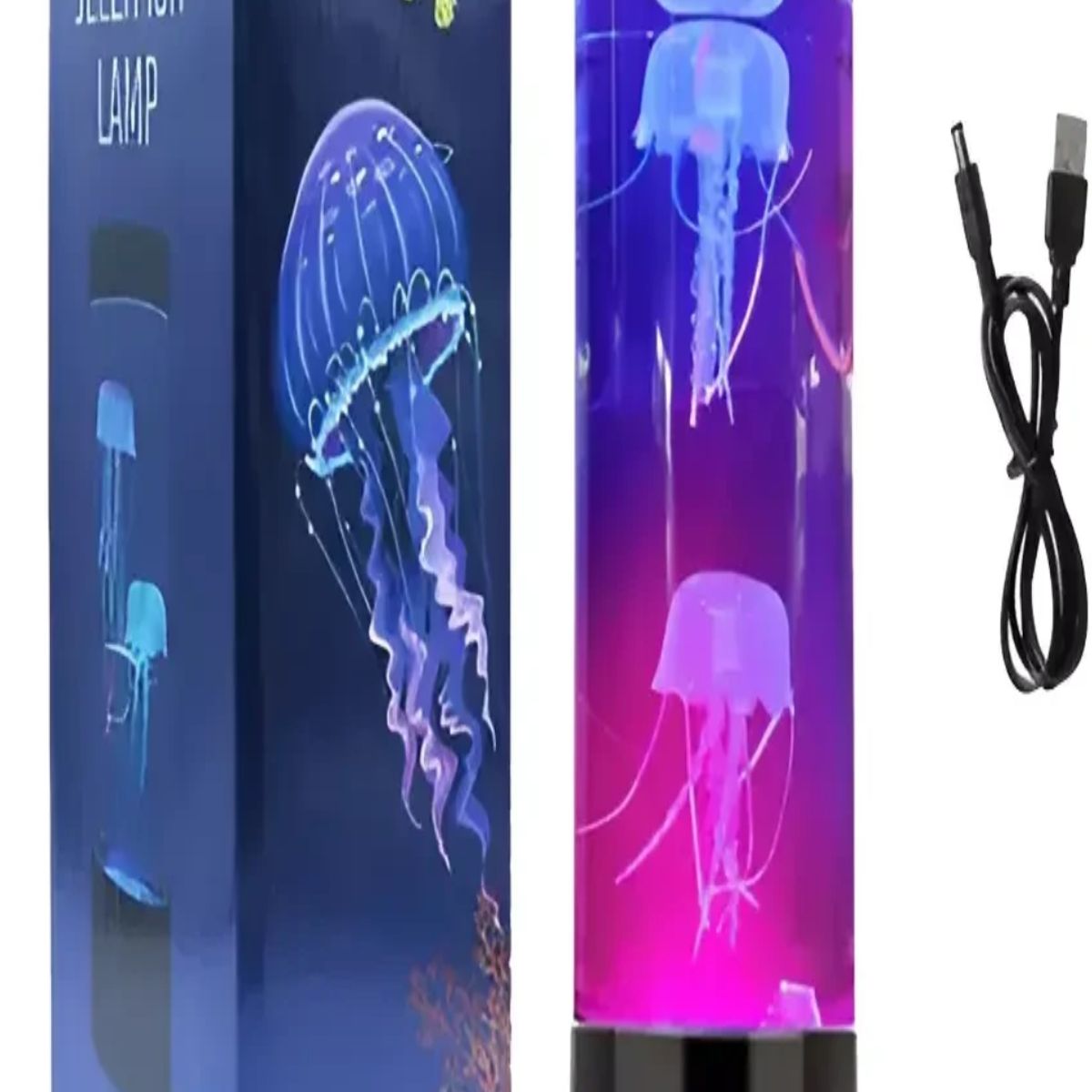 GENERICO - Lámpara Medusa Luz Led Decorativa 6 Colores 3d Usb