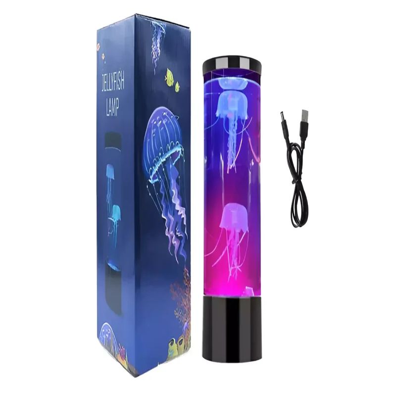 GENERICO - Lámpara Medusa Luz Led Decorativa 6 Colores 3d Usb