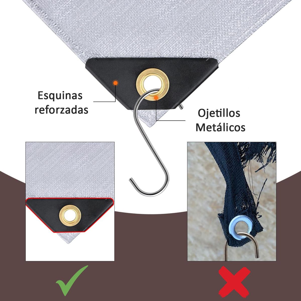 OEM - Lona Impermeable Multiuso Cobertor Toldo Funda 2x3 Mts