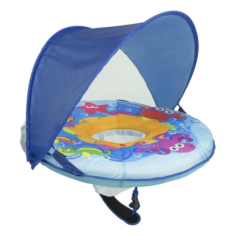 GENERICO - Flotador Autoinflable con Techo para Bebés en la Piscina