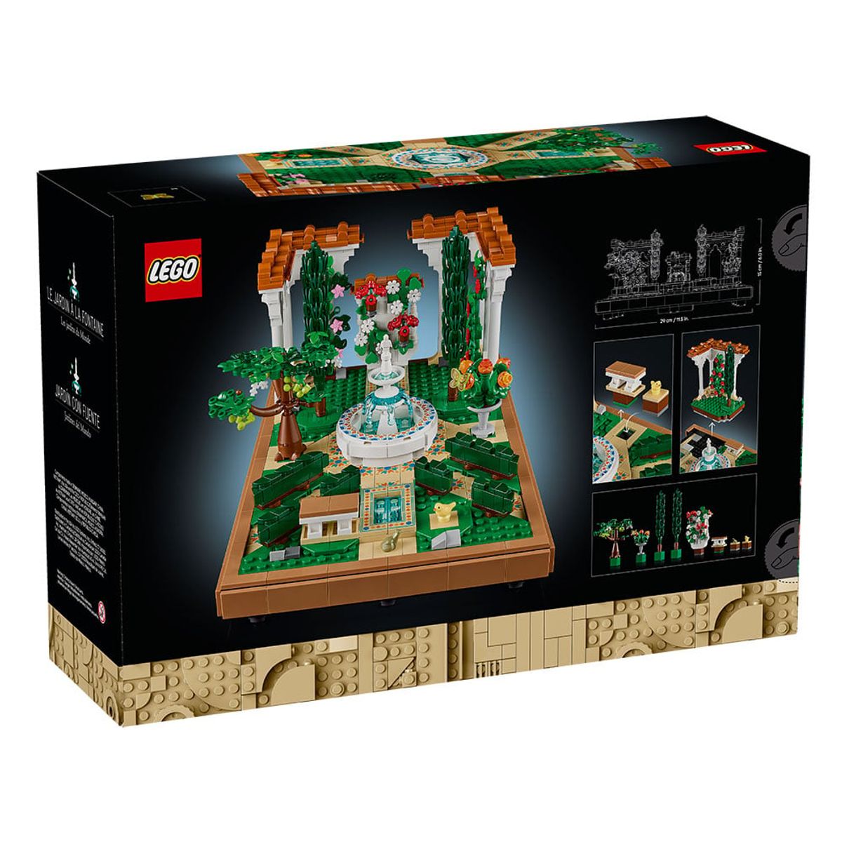 LEGO - LEGO Jardín con Fuente (10359)