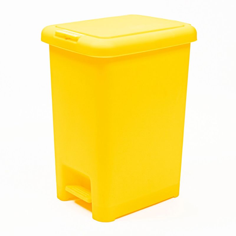 GENERICO - Basurero 20 Litros con pedal Amarillo