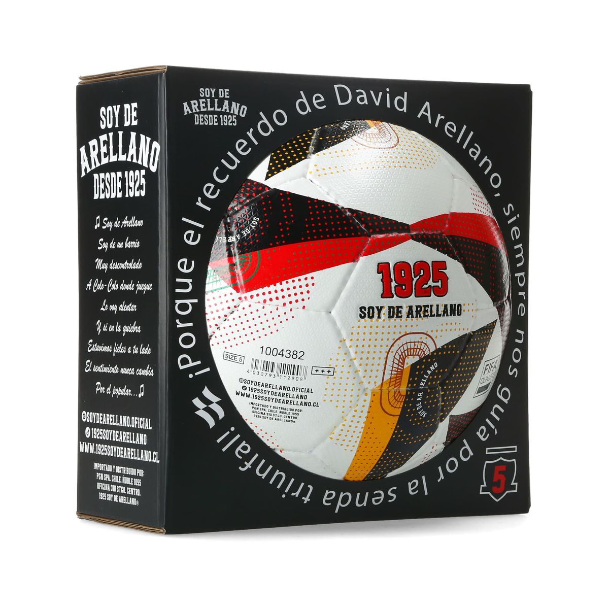 1925 SOY DE ARELLANO - Balón De Fútbol Soy De Arellano 1925 Colo Colo Original M2