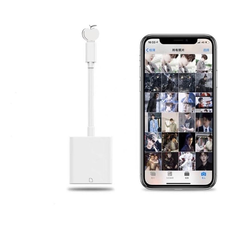 GENERICO - Adaptador de Memoria SD para iPhone y iPad, 10 cm