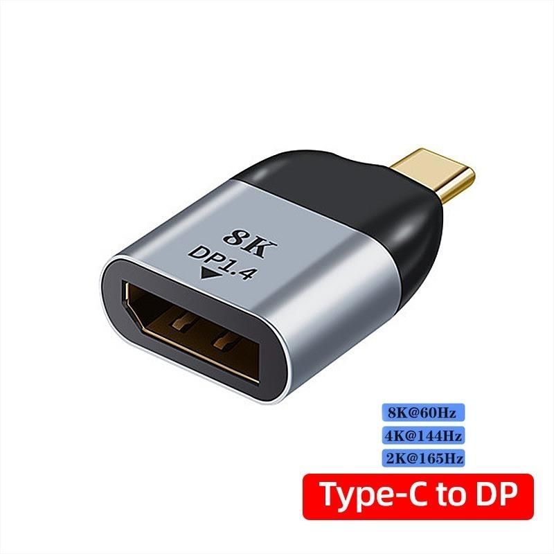 GENERICO - Adaptador USB-C a DisplayPort 8K 60Hz y 4K 144Hz