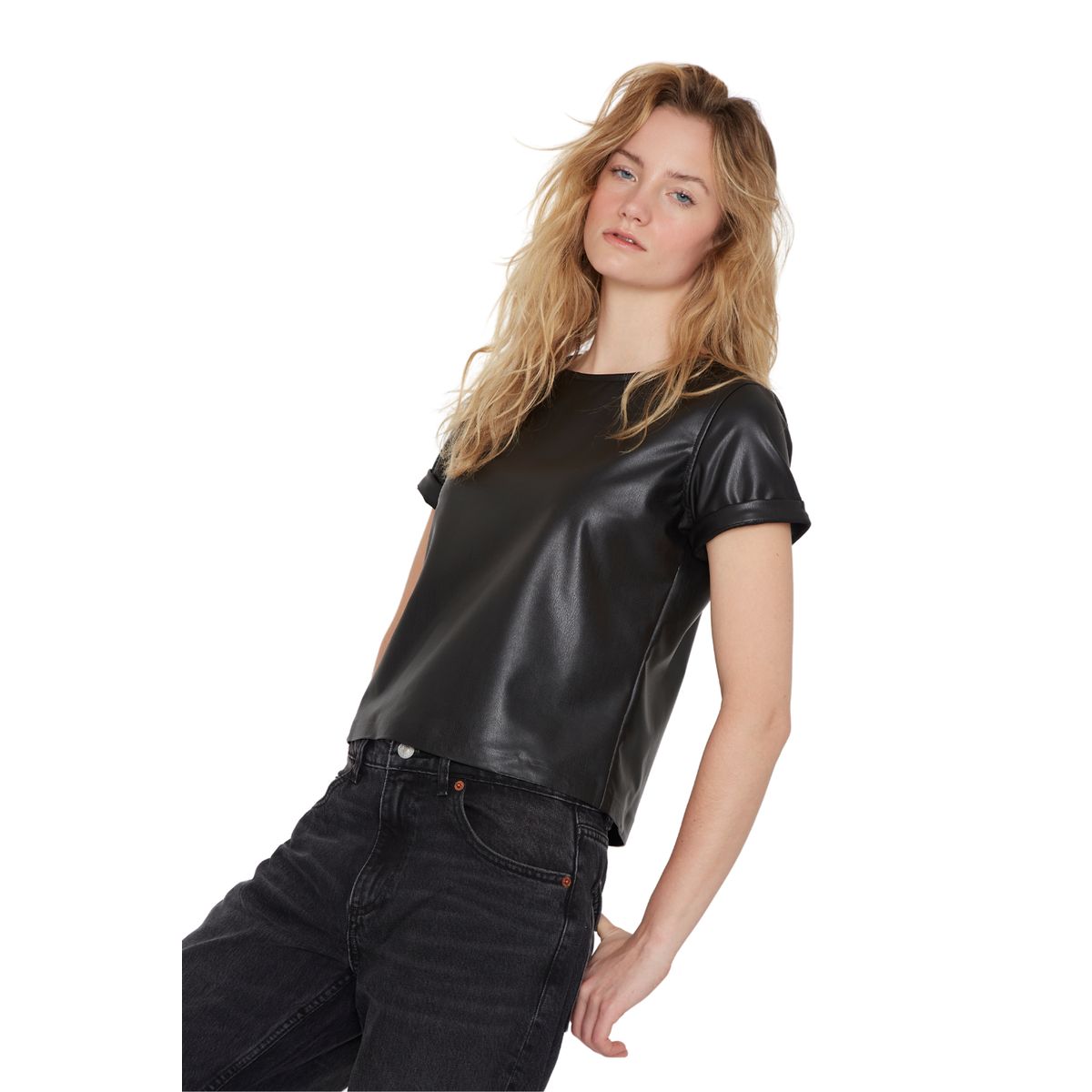 JACINTA TIENDA - Polera Kylie Negra Jacinta Tienda