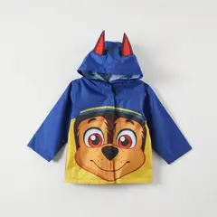 PAW PATROL - Chaqueta Impermeable Niño Chace Orejitas Azul
