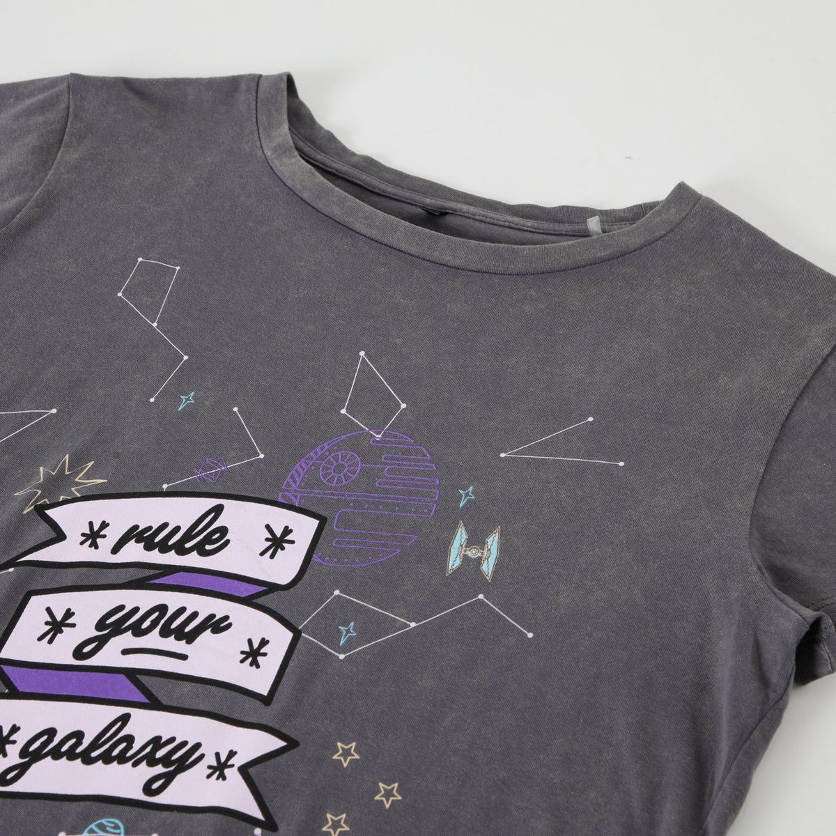STAR WARS - Polera Mujer Rule Your Galaxy Gris Star Wars
