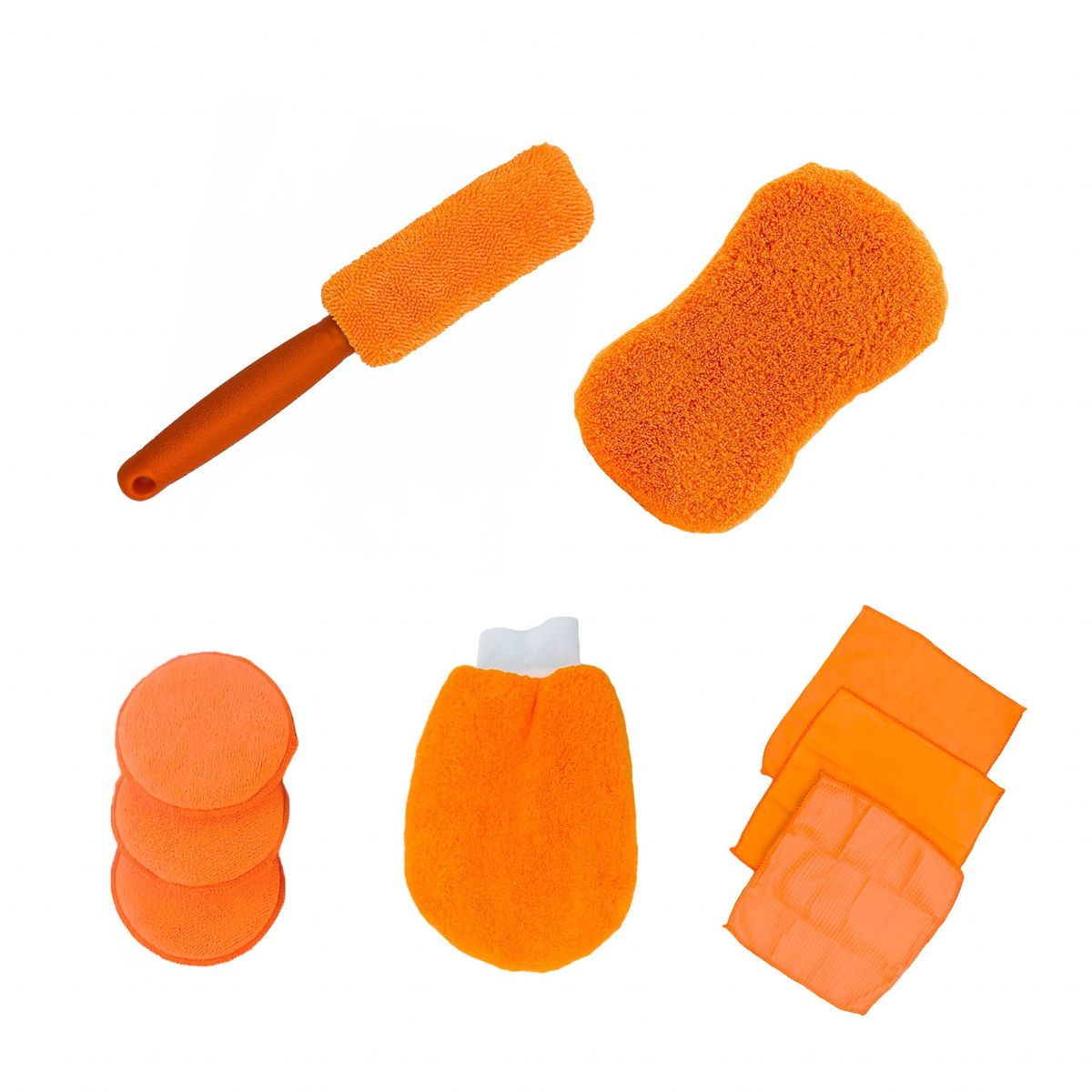 DAEWOO - Set De Limpieza P Autos 9 Piezas Auto Hogar Cepillo Dws1566