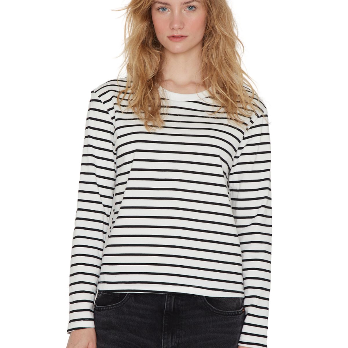 JACINTA TIENDA - Polera Alaska rayas blanca Jacinta Tienda