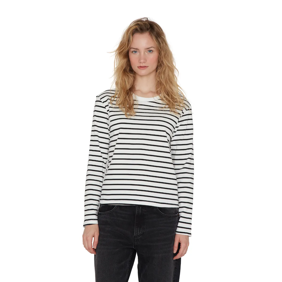 JACINTA TIENDA - Polera Alaska rayas blanca Jacinta Tienda