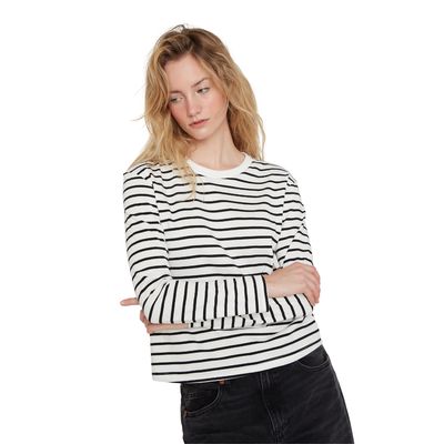 Imagen 2 del producto Polera Alaska rayas blanca