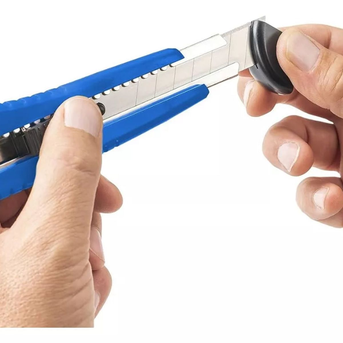 GENERICO - Cutter Corta Cartón Hoja De 18mm Cambiable Facil De Cortar