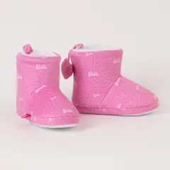 BARBIE - Pantufla Bota Niña Pompom Rosado