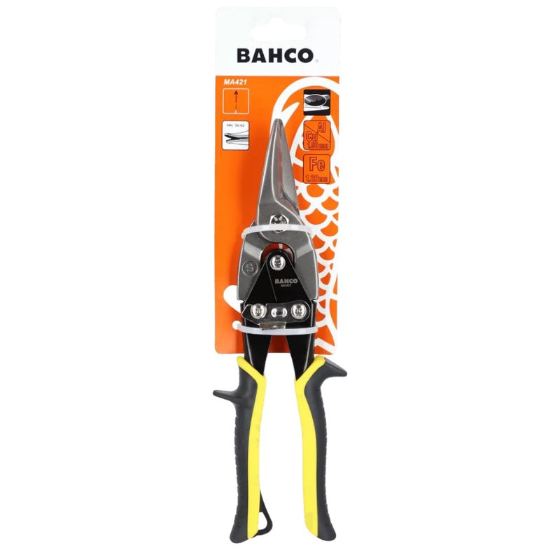 BAHCO - Tijera Cortar Lata Aviación Corte Recto Bahco Ma421