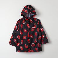 Chaqueta Impermeable Niño Spiderman Painted Back Negro