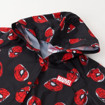 Imagen 2 del producto Chaqueta Impermeable Niño Spiderman Painted Back Negro