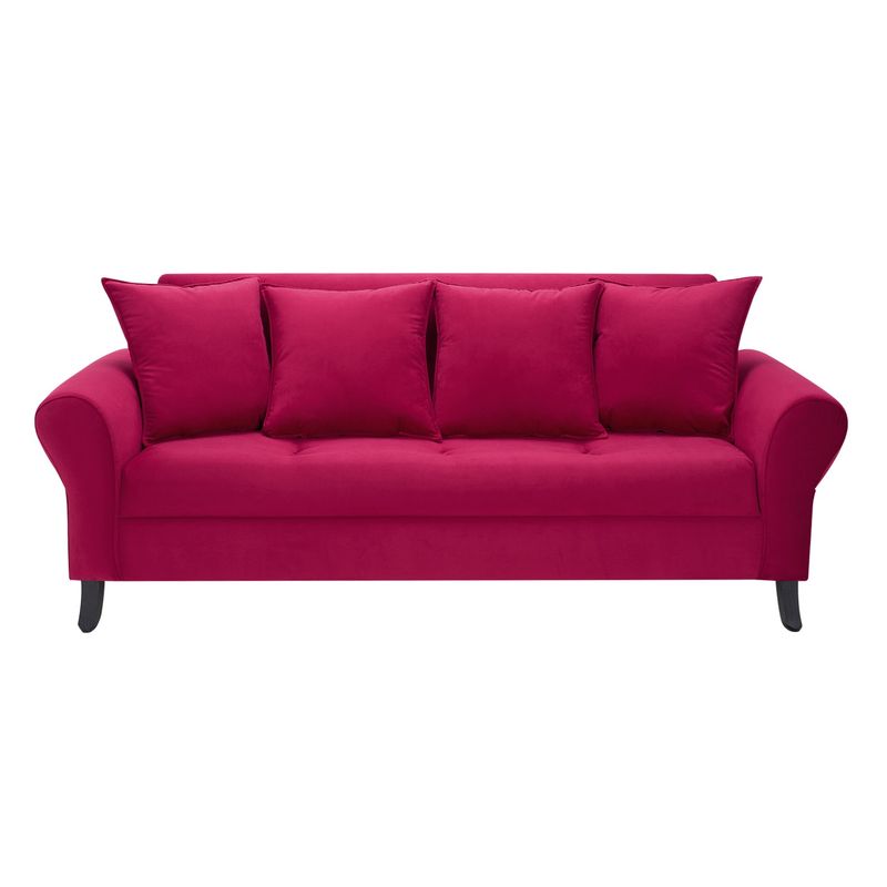 BODEVIR - Sofa Lua 3C Felpa 20 Burdeo