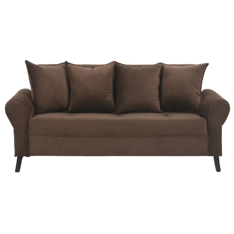 BODEVIR - Sofa Lua 3C Felpa 20 Chocolate