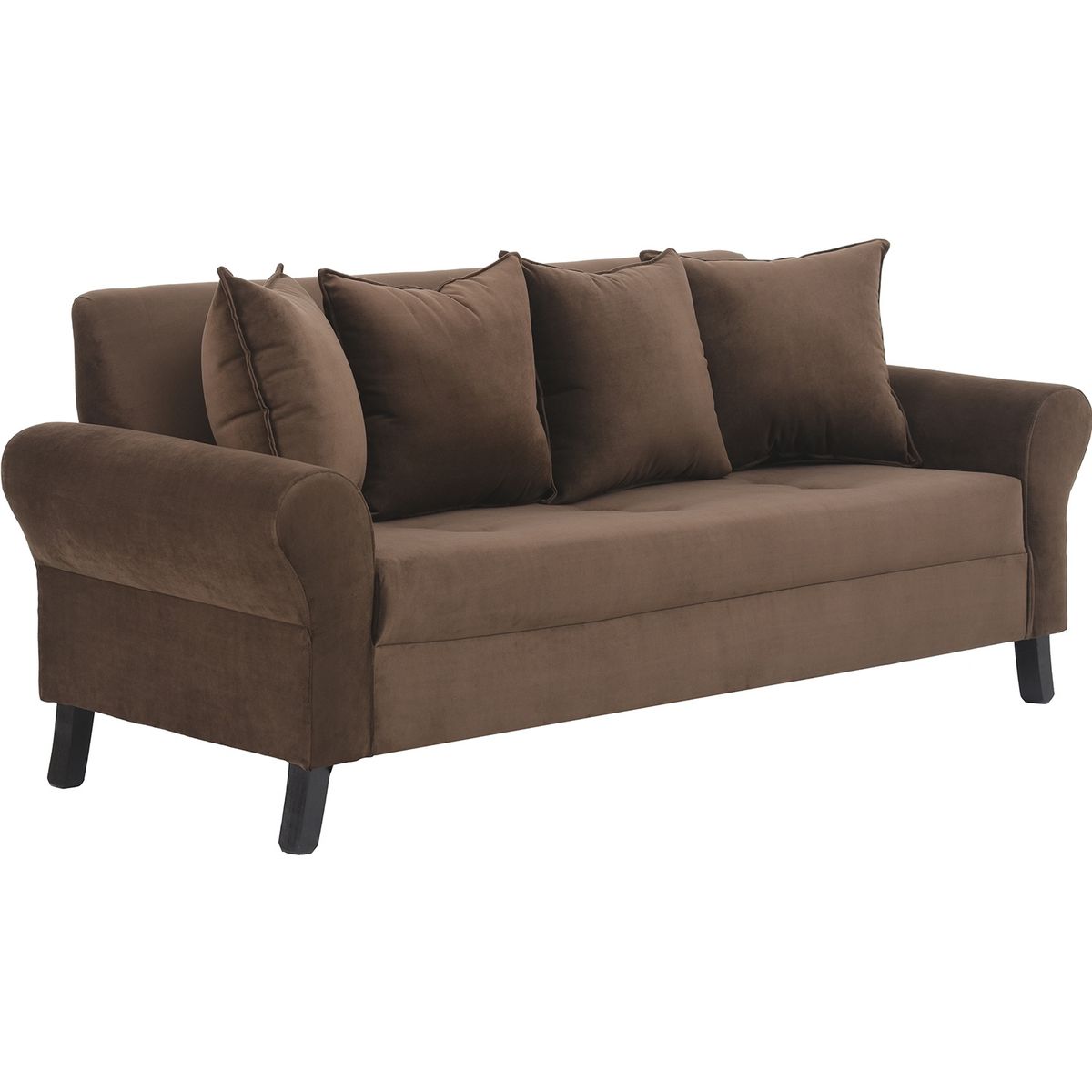 BODEVIR - Sofa Lua 3C Felpa 20 Chocolate